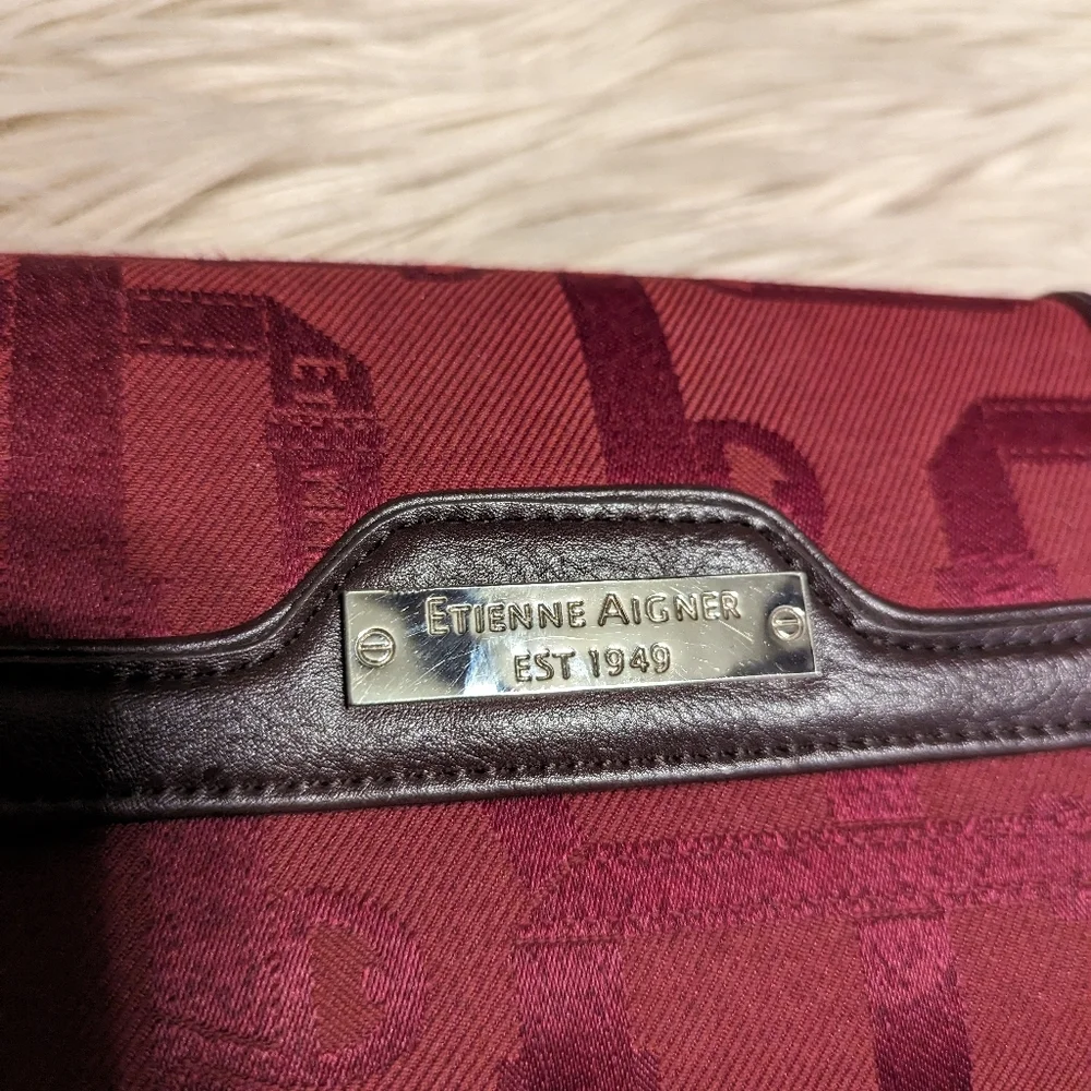 ETIENNE AIGNER WALLET BURGUNDY COLOR - Picture 2 of 5